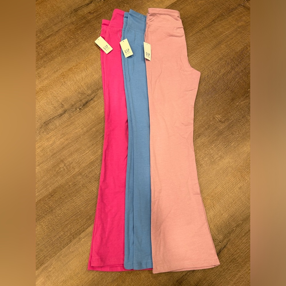 Gap Kids Flare Leggings NWT Size 8/Medium 3 pair